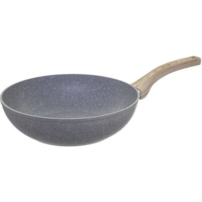 Secret de Gourmet Nature Wok Pan - 28cm Non-stick Staal Secret de Gourmet Nature Wok Pan - 28cm Non-stick Staal