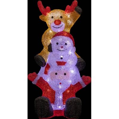 Feeric Lights & Christmas - Santa Claus & Schneemann Außenbeleuchtung H58cm Feeric Lights & Christmas - Santa Claus & Schneemann Außenbeleuchtung H58cm