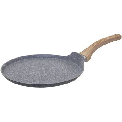 FIVE Sartén de aluminio para crepes - 28 cm, recubrimiento de mármol, apta para inducción FIVE Sartén de aluminio para crepes - 28 cm, recubrimiento de mármol, apta para inducción