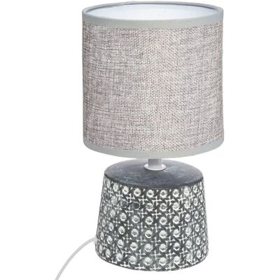 Lampada in ceramica Yojoa Atmosphera - Decorazione rustica - Grigia Lampada in ceramica Yojoa Atmosphera - Decorazione rustica - Grigia