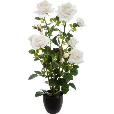 Atmosphera Rosa Artificiale Bianca - 74cm - Decorazione Interna Atmosphera Rosa Artificiale Bianca - 74cm - Decorazione Interna