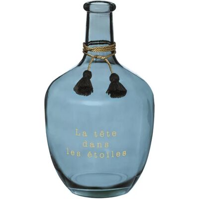 Atmosphera Vase Dame Jeanne Gypsy - Elegante Glastopf für Trockenblumen - 17,5x30,3cm Atmosphera Vase Dame Jeanne Gypsy - Elegante Glastopf für Trockenblumen - 17,5x30,3cm