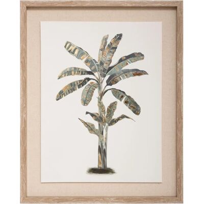 Decorazione Murale Atmosphera - Alberi Tropicali con Accenti Dorati - 40x50cm Decorazione Murale Atmosphera - Alberi Tropicali con Accenti Dorati - 40x50cm