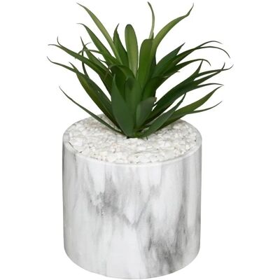 Atmosphera Künstliche Pflanze in Marmor-Topf - Modern Dekoration Atmosphera Künstliche Pflanze in Marmor-Topf - Modern Dekoration