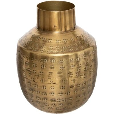 Atmosphera Vase Oasis - Hammerschlagmetall - 10x14cm - Wohndeko Atmosphera Vase Oasis - Hammerschlagmetall - 10x14cm - Wohndeko