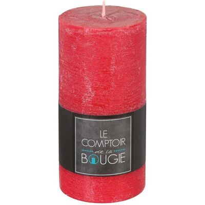 Bougie Rustique Rouge Atmosphera - Cire - 50h - Publicité Bougie Rustique Rouge Atmosphera - Cire - 50h - Publicité