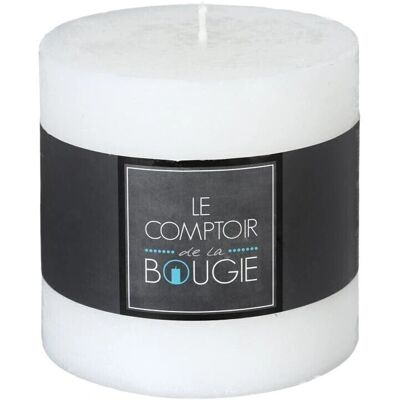Bougie en cire blanche Atmosphera - Décoration rustique - 10x10cm - Bougie - Publicité Bougie en cire blanche Atmosphera - Décoration rustique - 10x10cm - Bougie - Publicité