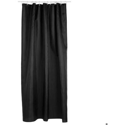 Tenda da Doccia Nera in Poliestere FIVE - Accessorio Bagno Tenda da Doccia Nera in Poliestere FIVE - Accessorio Bagno