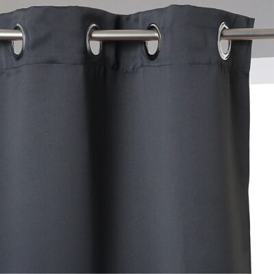 Atmosphera Dunkelgraue Polyester Gardine - 260x140 cm - Vorhang Atmosphera Dunkelgraue Polyester Gardine - 260x140 cm - Vorhang