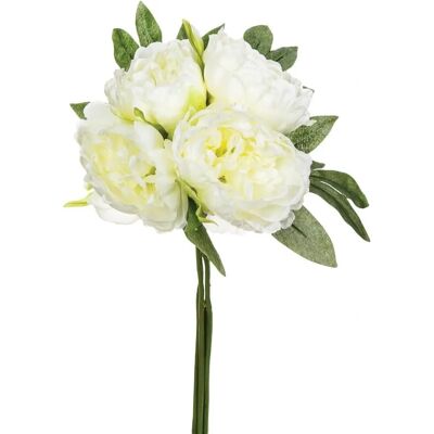 Plante Artificielle Atmosphera - Bouquet de Pivoines Blanches H30 - Décoration Intérieure - Publicité Plante Artificielle Atmosphera - Bouquet de Pivoines Blanches H30 - Décoration Intérieure - Publicité