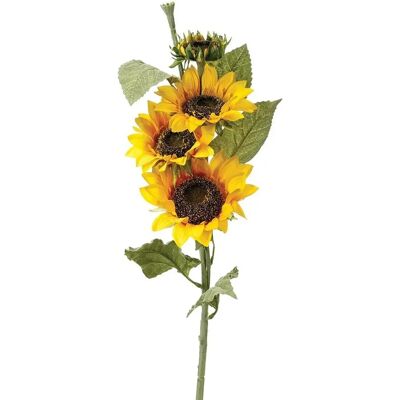 Plante artificielle Tournesol Atmosphera - Jaune - 80cm - Publicité Plante artificielle Tournesol Atmosphera - Jaune - 80cm - Publicité