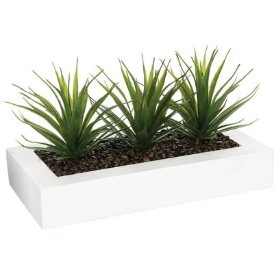 Centre de table Atmosphera Créateur 3 Aloe Vera Artificielle - Blanc - H17cm - Publicité Centre de table Atmosphera Créateur 3 Aloe Vera Artificielle - Blanc - H17cm - Publicité