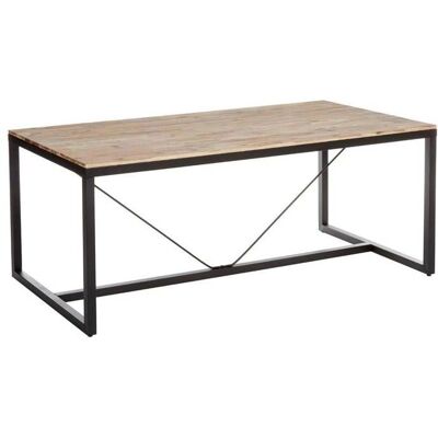 Mesa de comedor Atmosphera Edena en madera de acacia marrón natural Mesa de comedor Atmosphera Edena en madera de acacia marrón natural