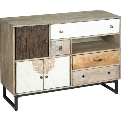 Aparador 'Koval' de Atmosphera de Madera de Mango - Multicolor - 115x80cm Aparador 'Koval' de Atmosphera de Madera de Mango - Multicolor - 115x80cm