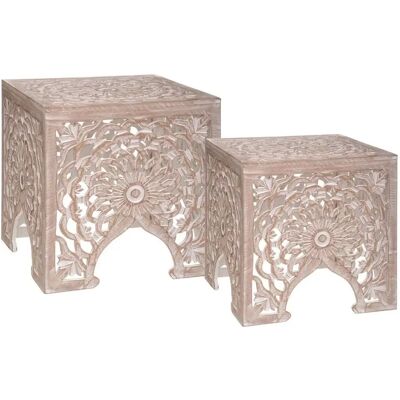Tavolini Nido Beige Atmosphera - Set di 2 Tavolini Nido Beige Atmosphera - Set di 2