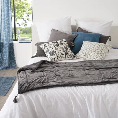 Plaid Atmosphera 164071L - Gris - Publicité Plaid Atmosphera 164071L - Gris - Publicité