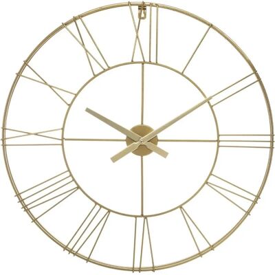 Atmosphera Gold 70cm Wanduhr - Industriell Vintage Dekoration Atmosphera Gold 70cm Wanduhr - Industriell Vintage Dekoration