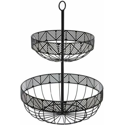 5five - Fruit Bowl 30x30x42 - Schwarzmetall - Fruit Bowl Stand 5five - Fruit Bowl 30x30x42 - Schwarzmetall - Fruit Bowl Stand