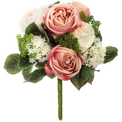 Atmosphera 167226 plante artificielle - Rose/blanc - 35cm - Plante artificielle - Publicité Atmosphera 167226 plante artificielle - Rose/blanc - 35cm - Plante artificielle - Publicité