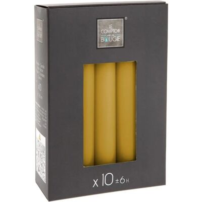 Bougie en cire Atmosphera - 10 Jaune 45g - Décoration Élégante - Publicité Bougie en cire Atmosphera - 10 Jaune 45g - Décoration Élégante - Publicité