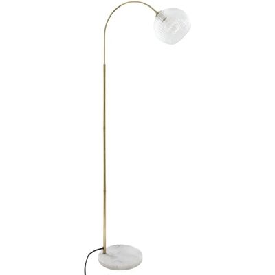 Lampa podłogowa Atmosphera Laye - Biała i złota - Podstawa marmurowa - 150cm Lampa podłogowa Atmosphera Laye - Biała i złota - Podstawa marmurowa - 150cm