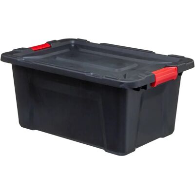 Caja de almacenamiento negra 55L 5FIVE Simply Smart Caja de almacenamiento negra 55L 5FIVE Simply Smart