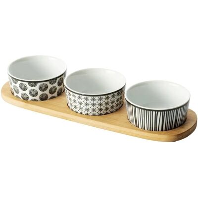 Set de Snacks Secret de Gourmet - Porcelaine, 3 Pièces - Publicité Set de Snacks Secret de Gourmet - Porcelaine, 3 Pièces - Publicité