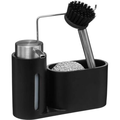 5FIVE Spülenorganizer mit Dispenser - Schwarz 5FIVE Spülenorganizer mit Dispenser - Schwarz