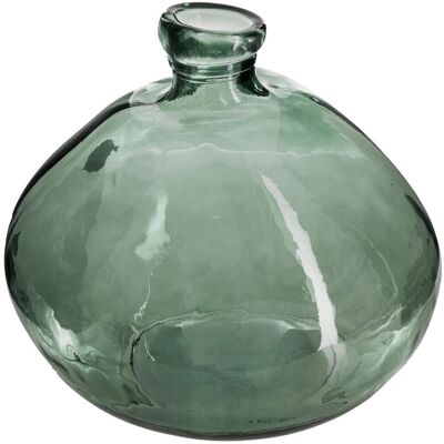 Atmosphera Kaki Groene Gerecyclede Glazen Ronde Vaas - 23cm Atmosphera Kaki Groene Gerecyclede Glazen Ronde Vaas - 23cm