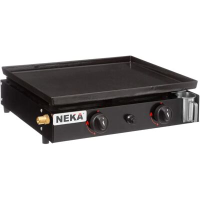 Neka Grill a gas - 2 bruciatori - 49x41cm - Nero - Grill a gas Neka Grill a gas - 2 bruciatori - 49x41cm - Nero - Grill a gas
