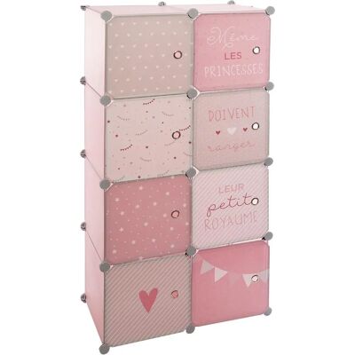 Atmosphera Rosa Spielzeugaufbewahrung - Kinderspieltasche mit 8 abschließbaren Fächern - Robustes Kunststoff Atmosphera Rosa Spielzeugaufbewahrung - Kinderspieltasche mit 8 abschließbaren Fächern - Robustes Kunststoff