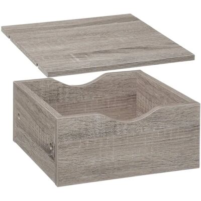 5five Simple Smart Cassetto e Ripiano Effetto Rovere Grigio - Organizzatore di Stoccaggio 5five Simple Smart Cassetto e Ripiano Effetto Rovere Grigio - Organizzatore di Stoccaggio