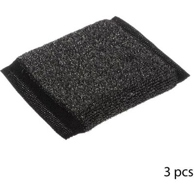 5FIVE - Set inox svampe - Sort - 2 - Sponge 5FIVE - Set inox svampe - Sort - 2 - Sponge