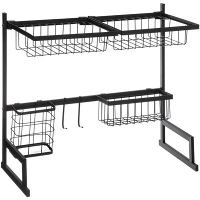 Organizador de fregadero 5five Simple Smart - Negro Organizador de fregadero 5five Simple Smart - Negro