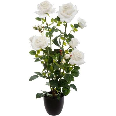 Fleur Artificielle Atmosphera - Arbuste de Rose 74cm Décoration - Publicité Fleur Artificielle Atmosphera - Arbuste de Rose 74cm Décoration - Publicité