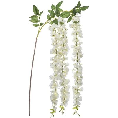 ATMOSPHERA Glicine artificiale bianco - 130cm - Decorazione romantica ATMOSPHERA Glicine artificiale bianco - 130cm - Decorazione romantica