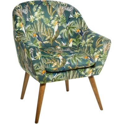 Poltrona in velluto Jungle Sango Atmosphera - Decorazione Soggiorno Poltrona in velluto Jungle Sango Atmosphera - Decorazione Soggiorno