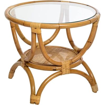 Tavolino in rattan 'Farah' Atmosphera - Naturale ed Elegante Tavolino in rattan 'Farah' Atmosphera - Naturale ed Elegante