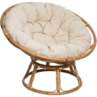 Poltrona in rattan beige Seram Atmosphera - Decorazione Interni Poltrona in rattan beige Seram Atmosphera - Decorazione Interni