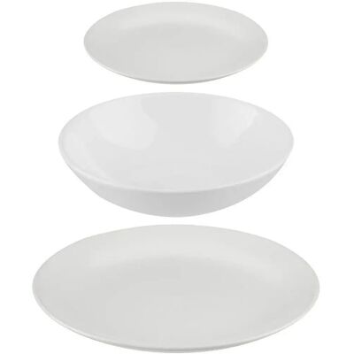 Secret de Gourmet Weißes Keramik-Set 18 Stück - Geschirr Secret de Gourmet Weißes Keramik-Set 18 Stück - Geschirr