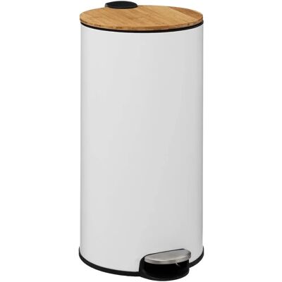 Poubelle Blanche Baltik 30L en Métal - Circulaire, Espagne Poubelle Blanche Baltik 30L en Métal - Circulaire, Espagne
