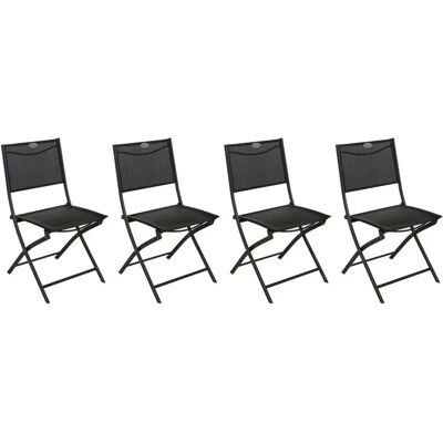 Hespéride Modula Opvouwbare Tuinstoelen - Anthracite/Grijs grafiet Hespéride Modula Opvouwbare Tuinstoelen - Anthracite/Grijs grafiet