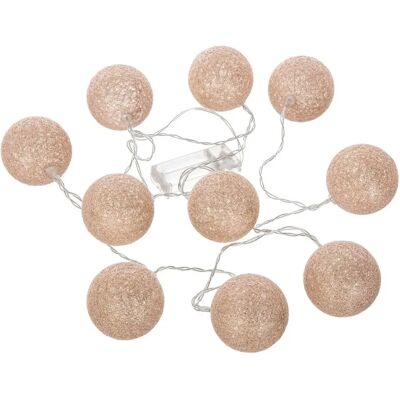 ATMOSPHERA Modèle d6 Guirlande LED Enfant Rose Glitter - 10 Boules - Publicité ATMOSPHERA Modèle d6 Guirlande LED Enfant Rose Glitter - 10 Boules - Publicité