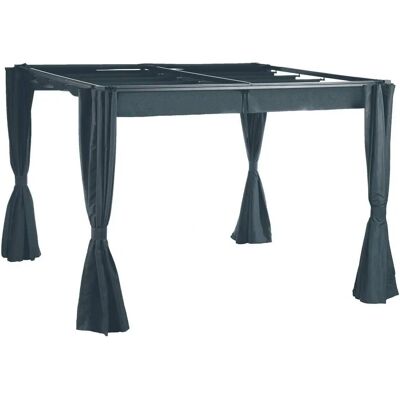 Rideaux Pergola Palmes - 3x3m - 4 panneaux - Hespéride - Publicité Rideaux Pergola Palmes - 3x3m - 4 panneaux - Hespéride - Publicité