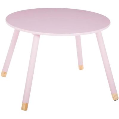 Bureau rond rose pour enfants - Atmosphera - Publicité Bureau rond rose pour enfants - Atmosphera - Publicité