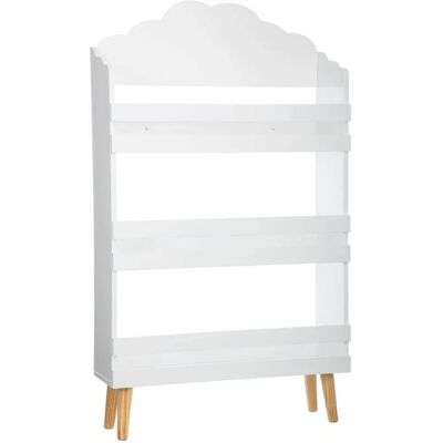 Atmosphera Kinderbücherregal Wolke Weiß - Interior Creator - 3 Regale MDF, Skandinavische Beine Atmosphera Kinderbücherregal Wolke Weiß - Interior Creator - 3 Regale MDF, Skandinavische Beine