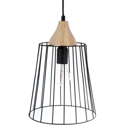 Suspension noire Nut Atmosphera - 23x34cm - Style industriel moderne - Publicité Suspension noire Nut Atmosphera - 23x34cm - Style industriel moderne - Publicité