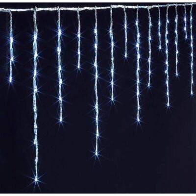 Feeric Lights & Christmas - Cortina de estalactitas exterior 6m 360 LED blanco frío - Cortina de luces navideñas Feeric Lights & Christmas - Cortina de estalactitas exterior 6m 360 LED blanco frío - Cortina de luces navideñas