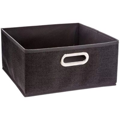 Boîte de rangement textile FIVE Simply Smart - Organisateur de placard - Noir - Publicité Boîte de rangement textile FIVE Simply Smart - Organisateur de placard - Noir - Publicité