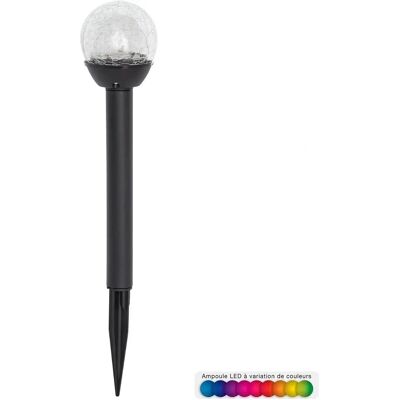 Illuminazione esterna Atmosphera - Segnapassi solare da giardino - Nero - 32cm Illuminazione esterna Atmosphera - Segnapassi solare da giardino - Nero - 32cm